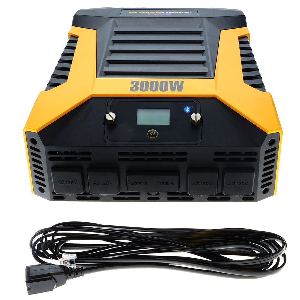 PowerDrive Pwd3000p Plus 3000 Watt Power Inverter Bluetooth Wireless Te