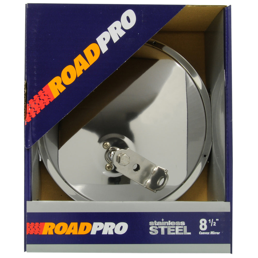 RoadPro RP-19SOS 8.5" SS Offset Stud Convex Mirror