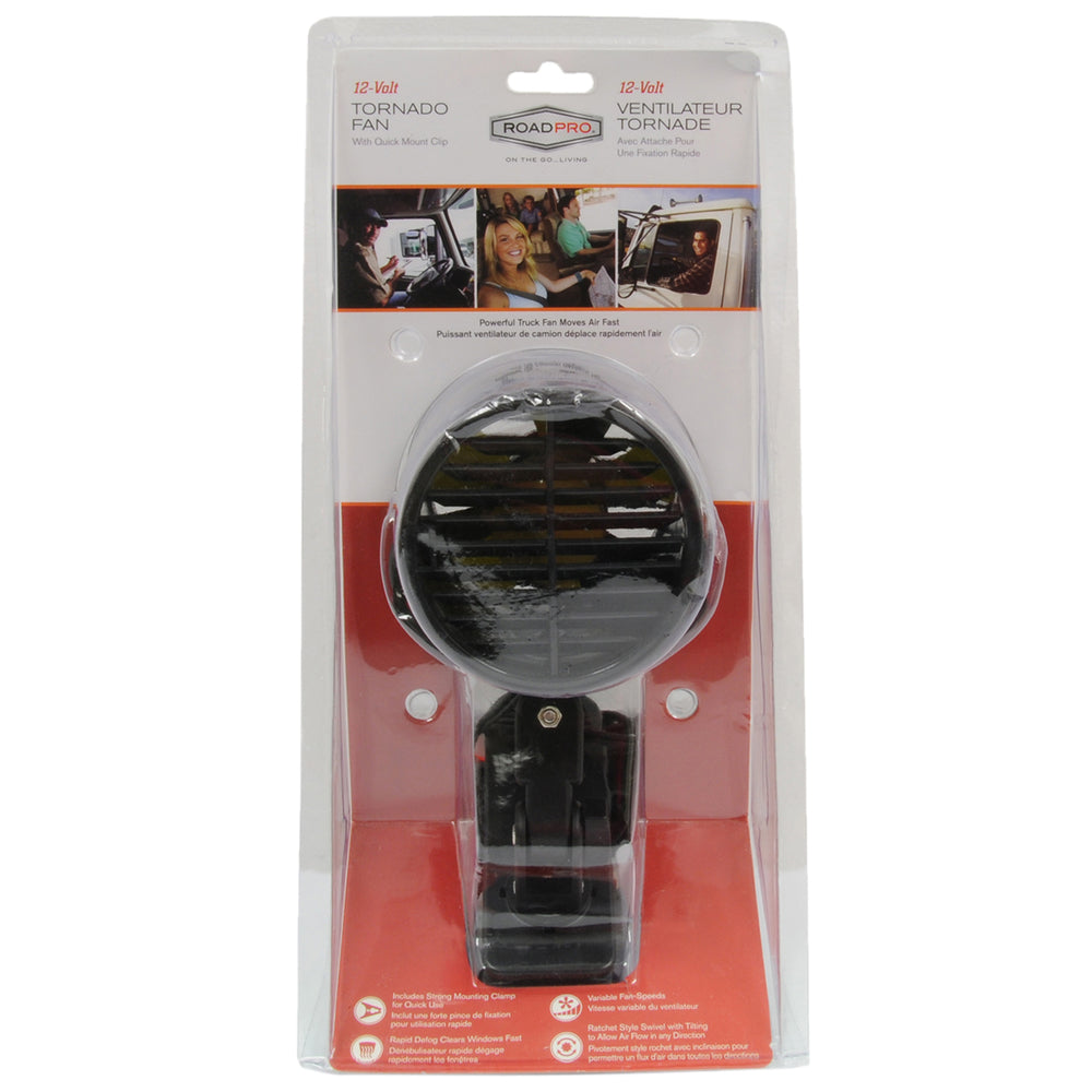RoadPro RPSC-857 12-Volt Truck Fan Cooling - Mounting Clip Small 12V