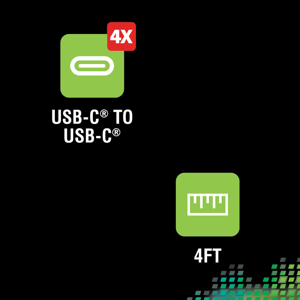 ROVE RV06311 Usb-C To Charger Cable Android Power Cord 4Ft Co