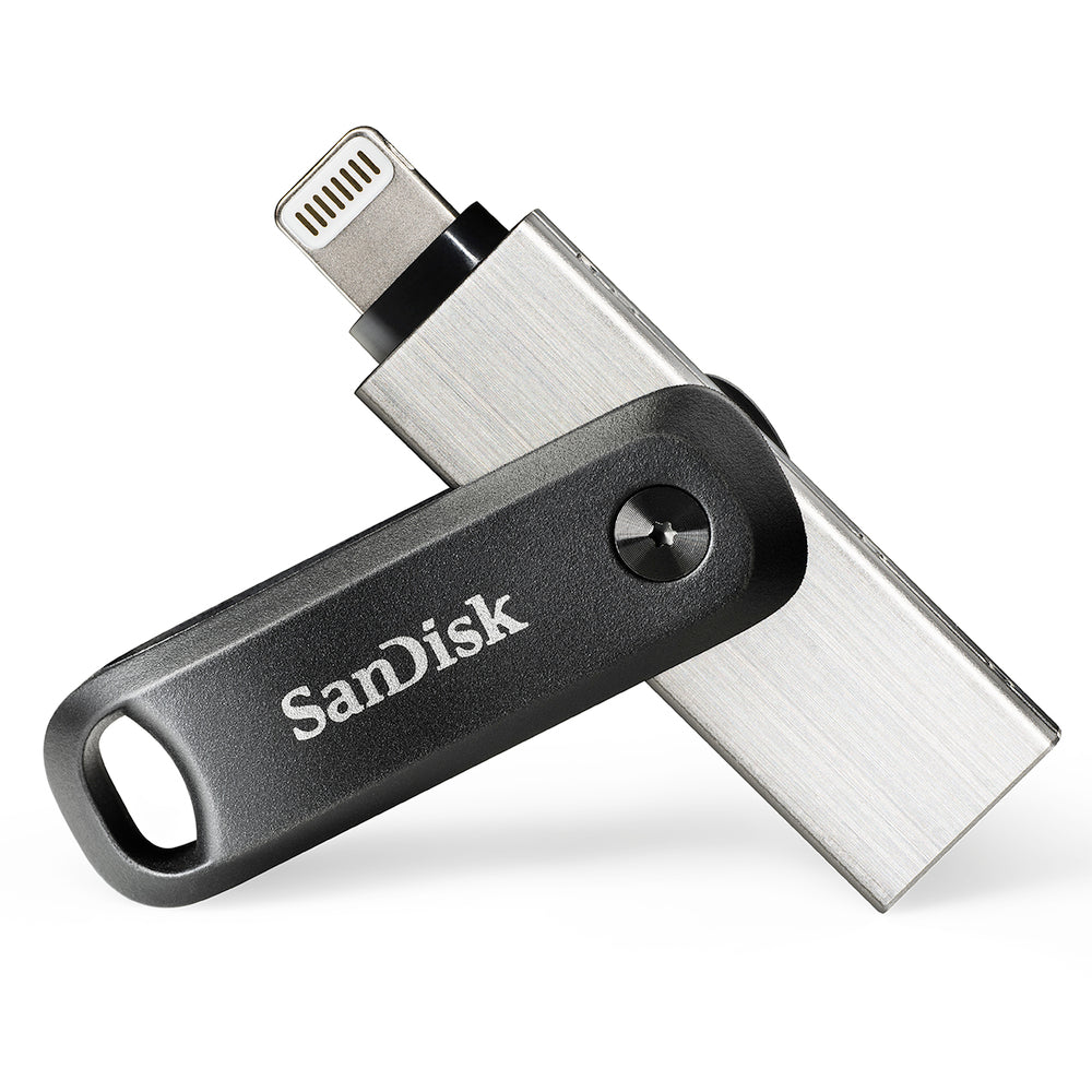 SanDisk SDIX60N-064G-AN6NN iXpand Go 64GB USB Flash Drive - Black/Silver Image 1