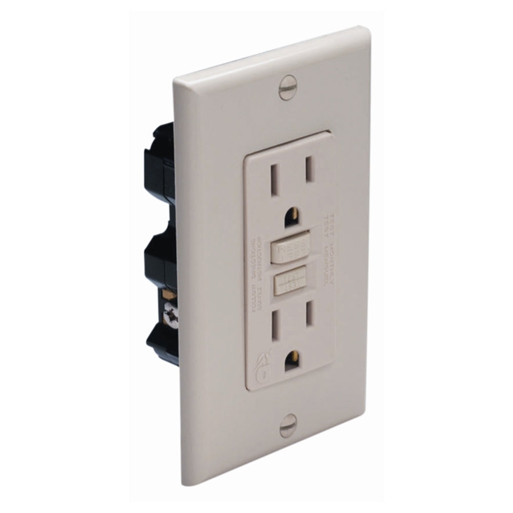 Marinco 1591-FI GFCI Duplex Receptacles - Ivory Image 1