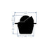 Ritchie F-50 Compass Flush Mount 2.75" Dial - Black