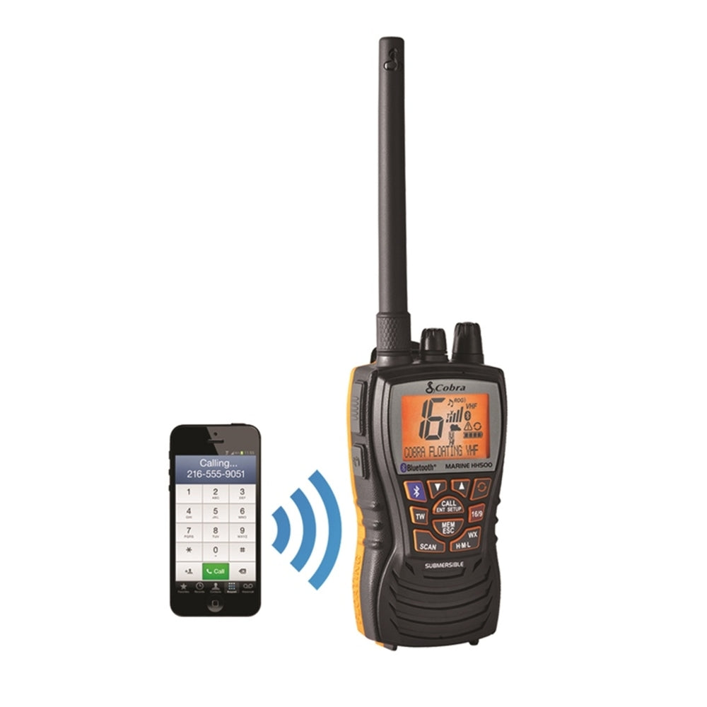 Cobra MRHH500FLTBT VHF Marine Radio with Bluetooth Technology