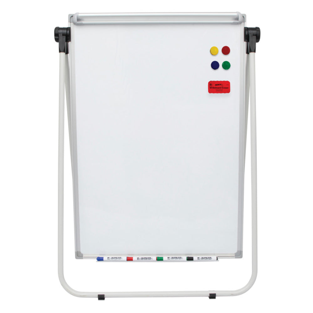 Advantus AVT35800 Magnetic Whiteboard Easel with 360° Rotation Image 1
