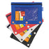 BAZIC PRODUCTS BAZ811 3-Ring Pencil Pouch Clear Window Assorted 1 Image 1