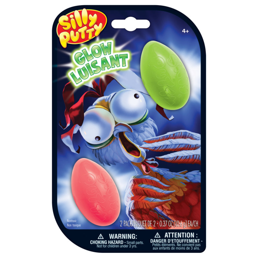 Crayola LLC BIN080990 Silly Putty Glow Eggs 2-Pack Image 1