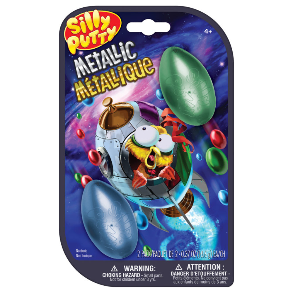 Crayola LLC BIN080991 Silly Putty Metallic Eggs 2-Pack Image 1