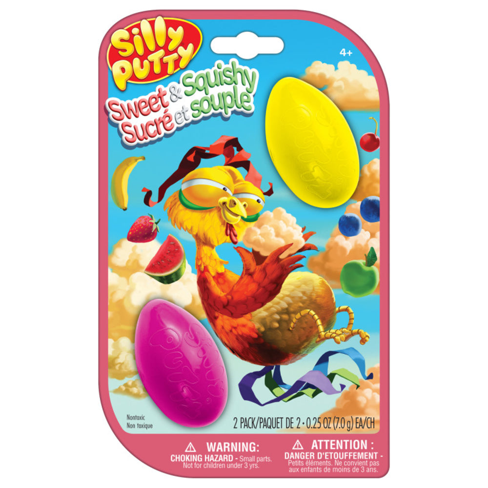 Crayola LLC BIN080993 Silly Putty Eggs 2-Pack Sweet & Squishy Image 1