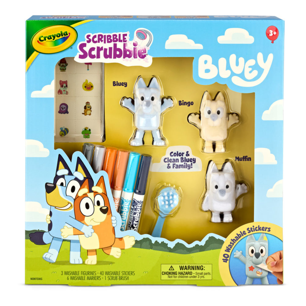 Crayola LLC BIN740245 Scribble Scrubbie Bluey Set with 3 Characters Image 1