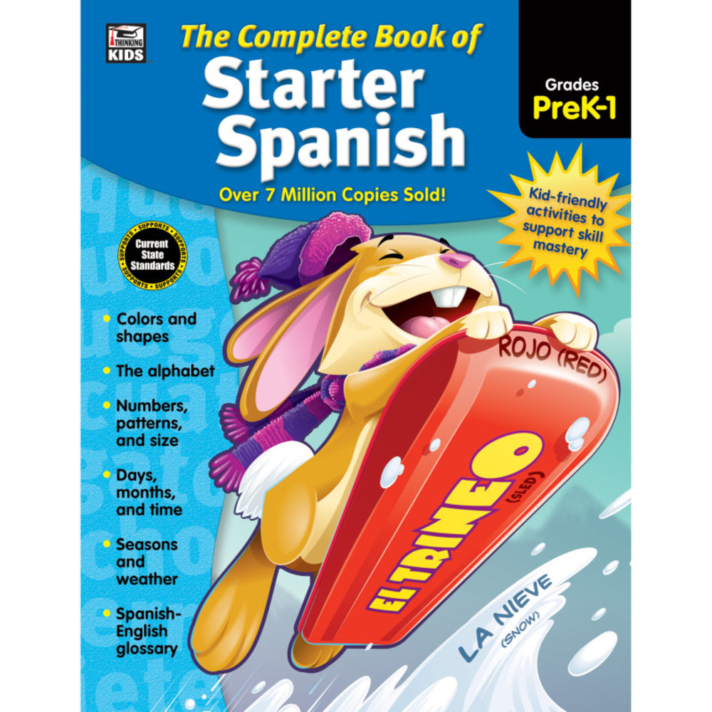 Carson Dellosoa CD-704928 Starter Spanish Book - Numbers, Letters, Expressions Image 1