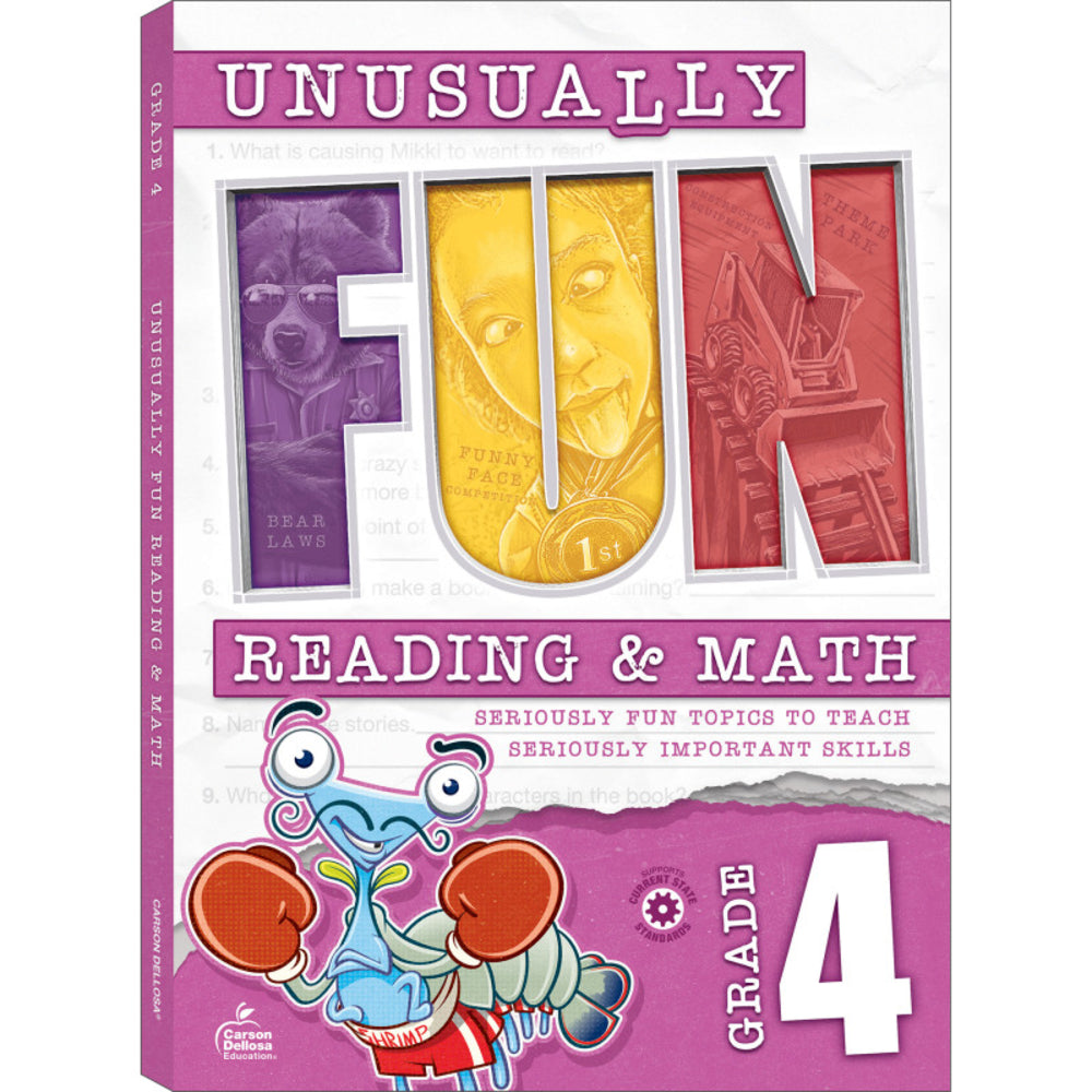 Carson Dellosa CD-705469 4th Grade Math & Reading Workbook Image 1