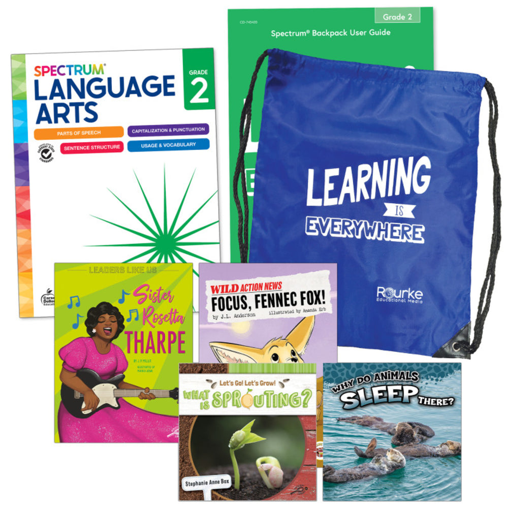 Carson Dellosa CD-745411 Language & Literacy Backpack Grade 2 Image 1