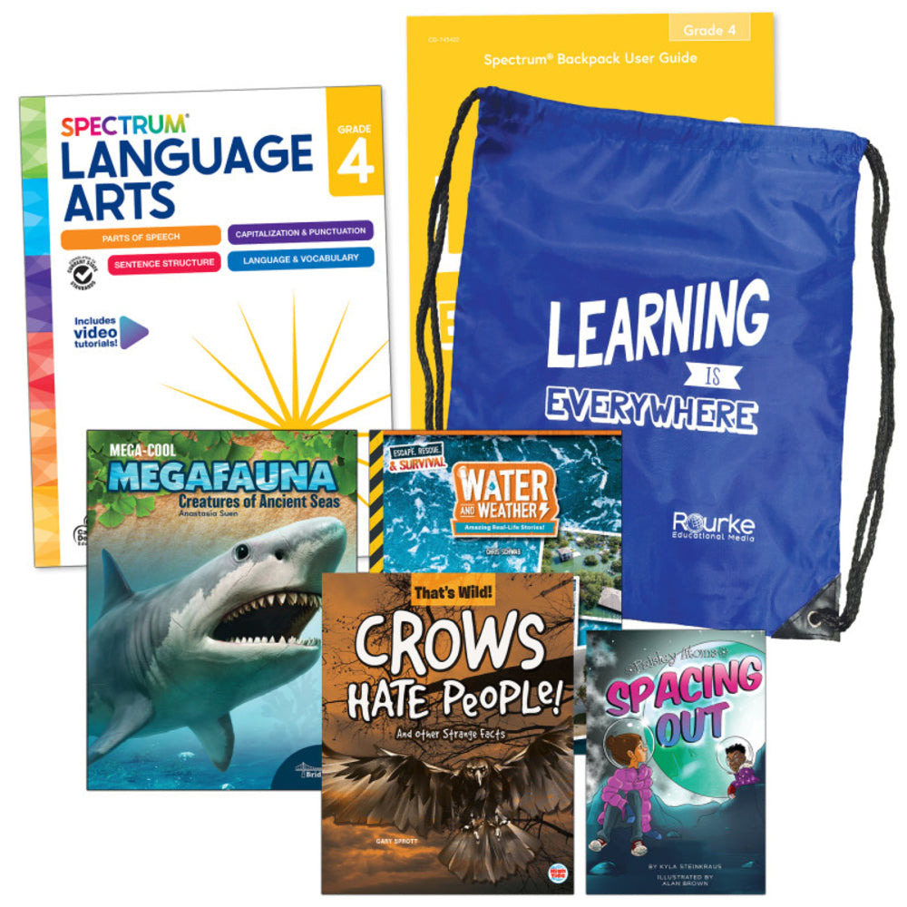 Carson Dellosa CD-745413 Language and Literacy Backpack Grade 4 Image 1