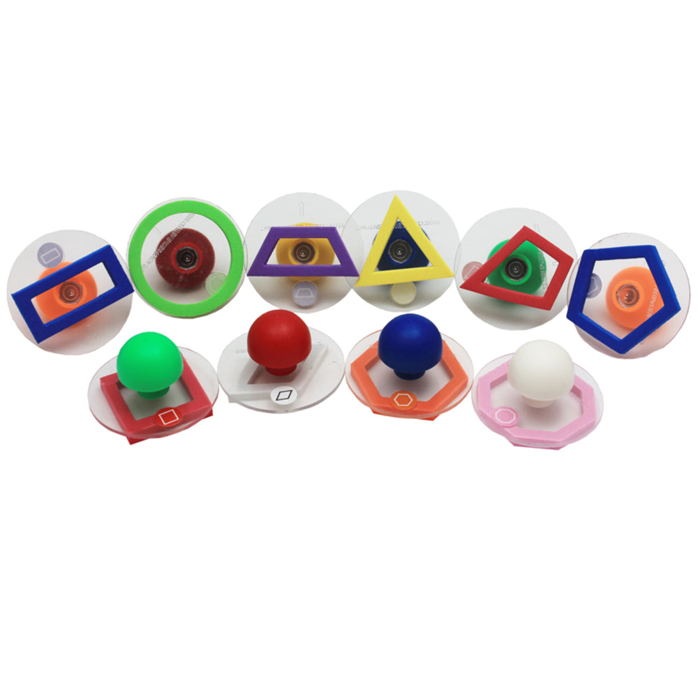 Learning Advantage CE-6736 Giant Stampers Geometric Shapes Outlines Set of 10 Image 1