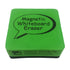 Charles Leonard CHL74542 Whiteboard Eraser Magnetic 2" X2" Green/Black Image 1
