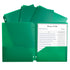 C-Line CLI33933 Poly Portfolio Green Two-Pocket Three-Hole Punch Image 1
