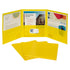 C-Line CLI33946 3-Pocket Poly Portfolio - Yellow (Box of 24) Image 1