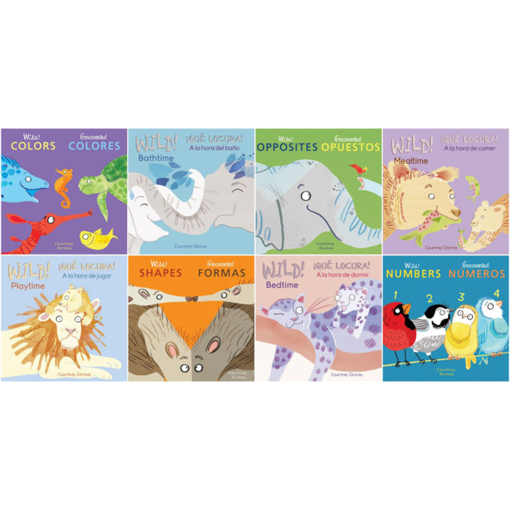 Childs Play Books CPY9781786289889 Bilingual Board Book Set - Wild Concepts! Spanish/English Image 1