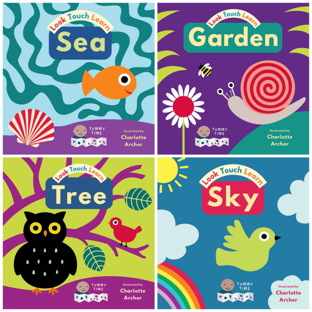 Childs Play Books CPY9781835320778 Board Book Set Sea Sky Garden Tree for Infant Vision Development Image 1