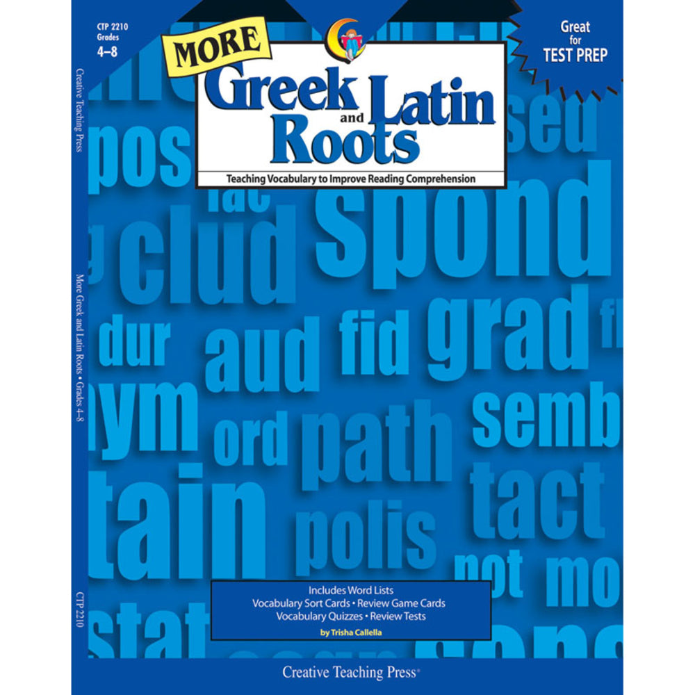 Creative Teaching Press CTP2210 Greek and Latin Roots Book - Grades 4-8 Image 1