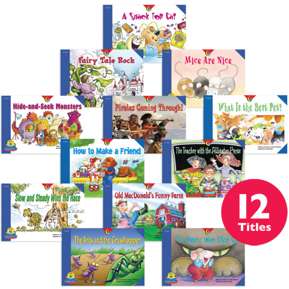 CTP4289 Reading Books Set - Snack for Cat, Fairy Tale Rock, Hide-and-Seek Monsters, How to Make a Friend, Mice are Nice, Pirates Coming Through! Image 1