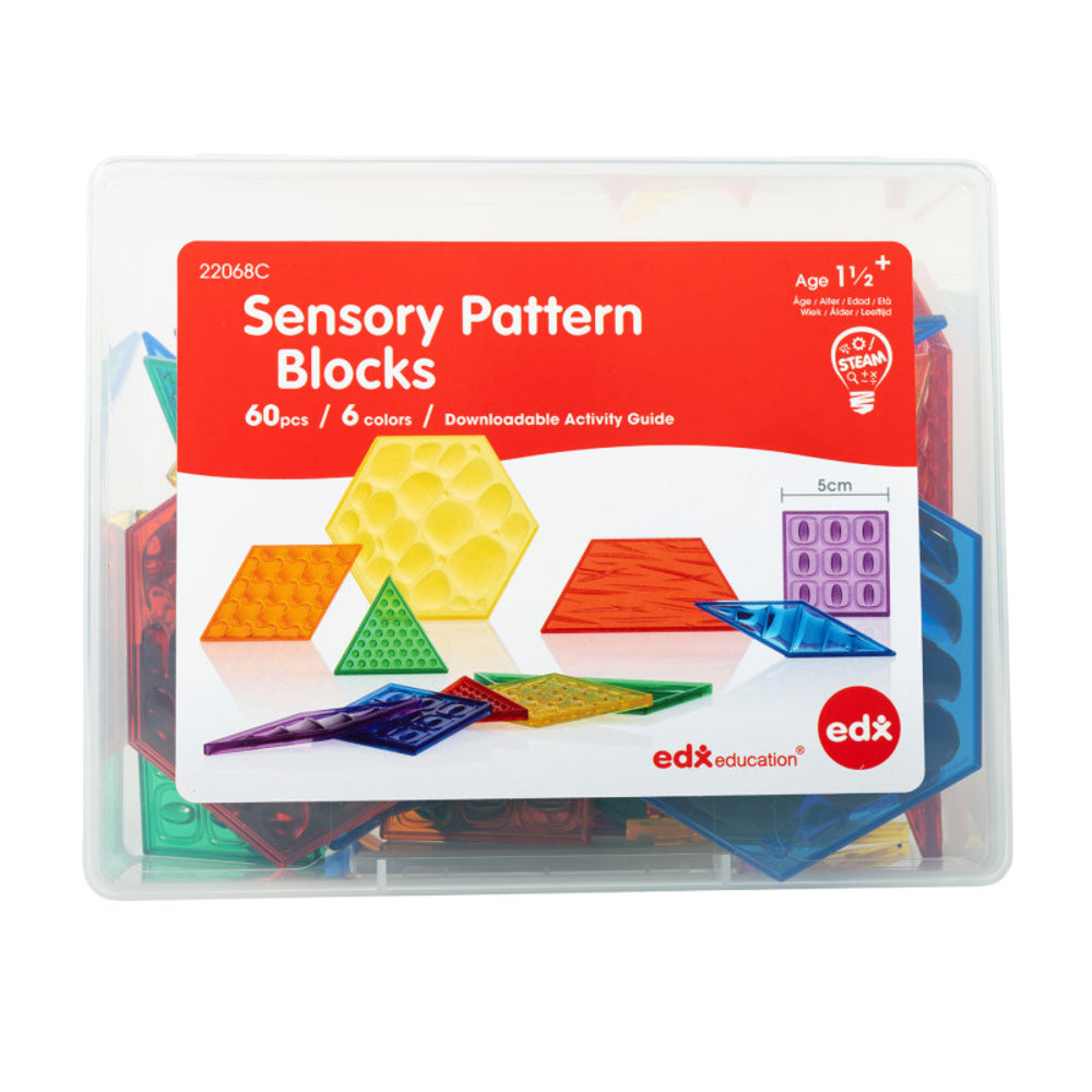 Learning Advantage CTU22068 Sensory Pattern Blocks with Textured Surfaces Image 1