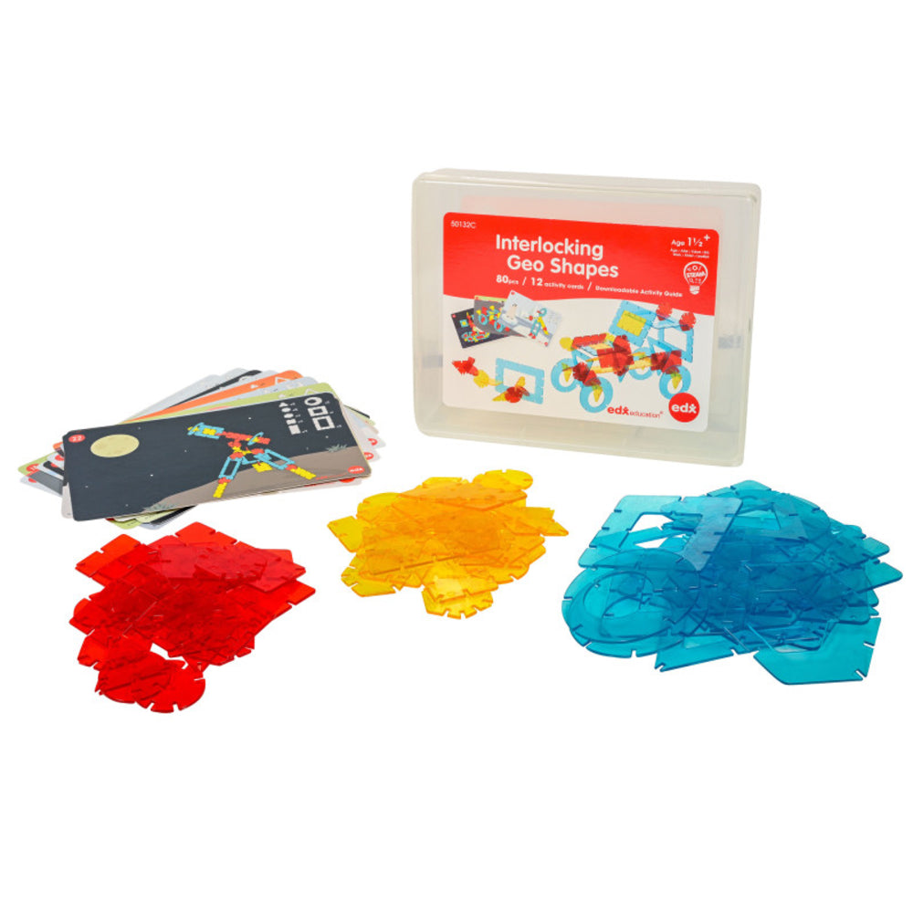 Learning Advantage CTU50132 Geoshapes Manipulatives for 3D Designs Image 1