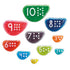 LEARNING ADVANTAGE CTU62401 Sensory Rainbow Pebbles Image 1
