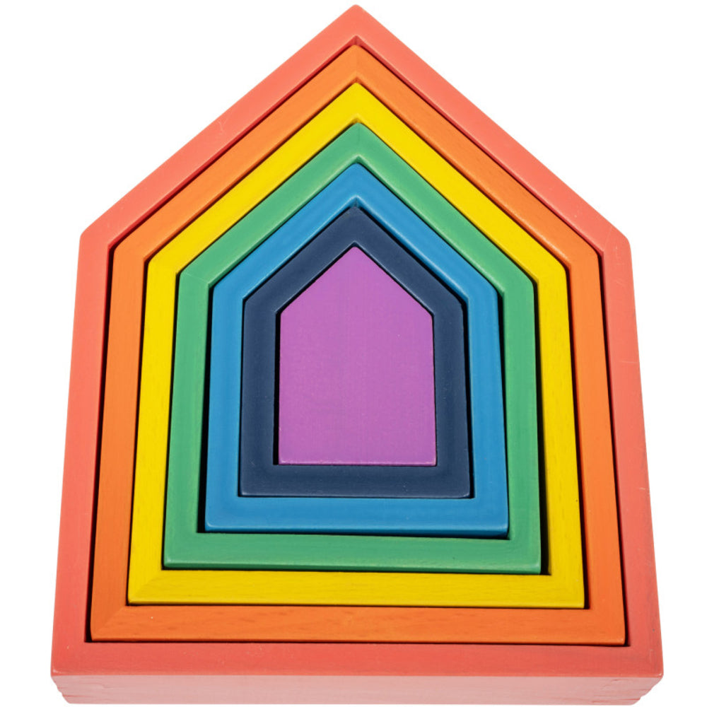 Learning Advantage CTU73542 Rainbow Architect Houses Set Image 1