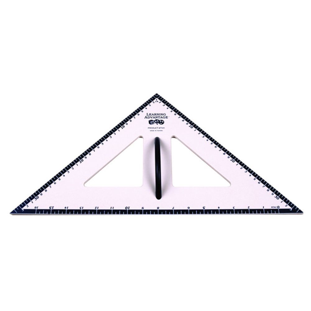 Learning Advantage CTU7595 Dry Erase Magnetic Triangle 45/45/90 Degrees - Educational Geometry Tool Image 1