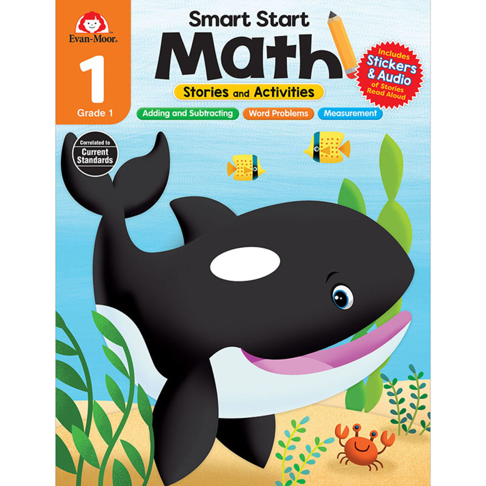 Evan-Moor EMC3046 Math Stories Grade 1 Math Activities Image 1