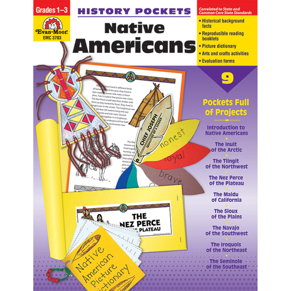 Evan-Moor EMC3703 Native American History Pockets Image 1