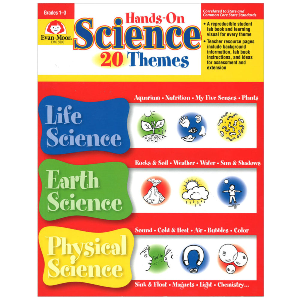 Evan-Moor EMC5000 Science Book Grades 1-3 - 20 Themes, Hands-On Image 1