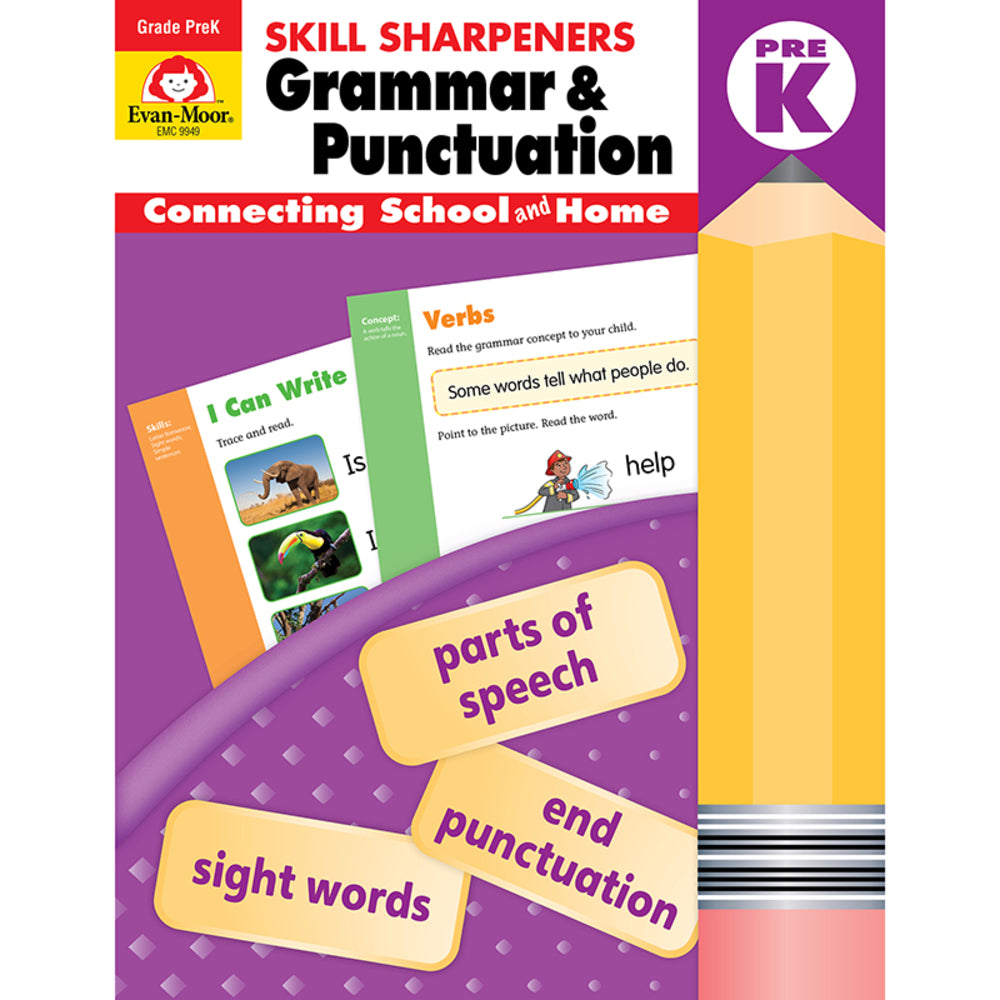 Evan-Moor EMC9949 Grammar Punctuation Activity Book Grade 4-6 Image 1