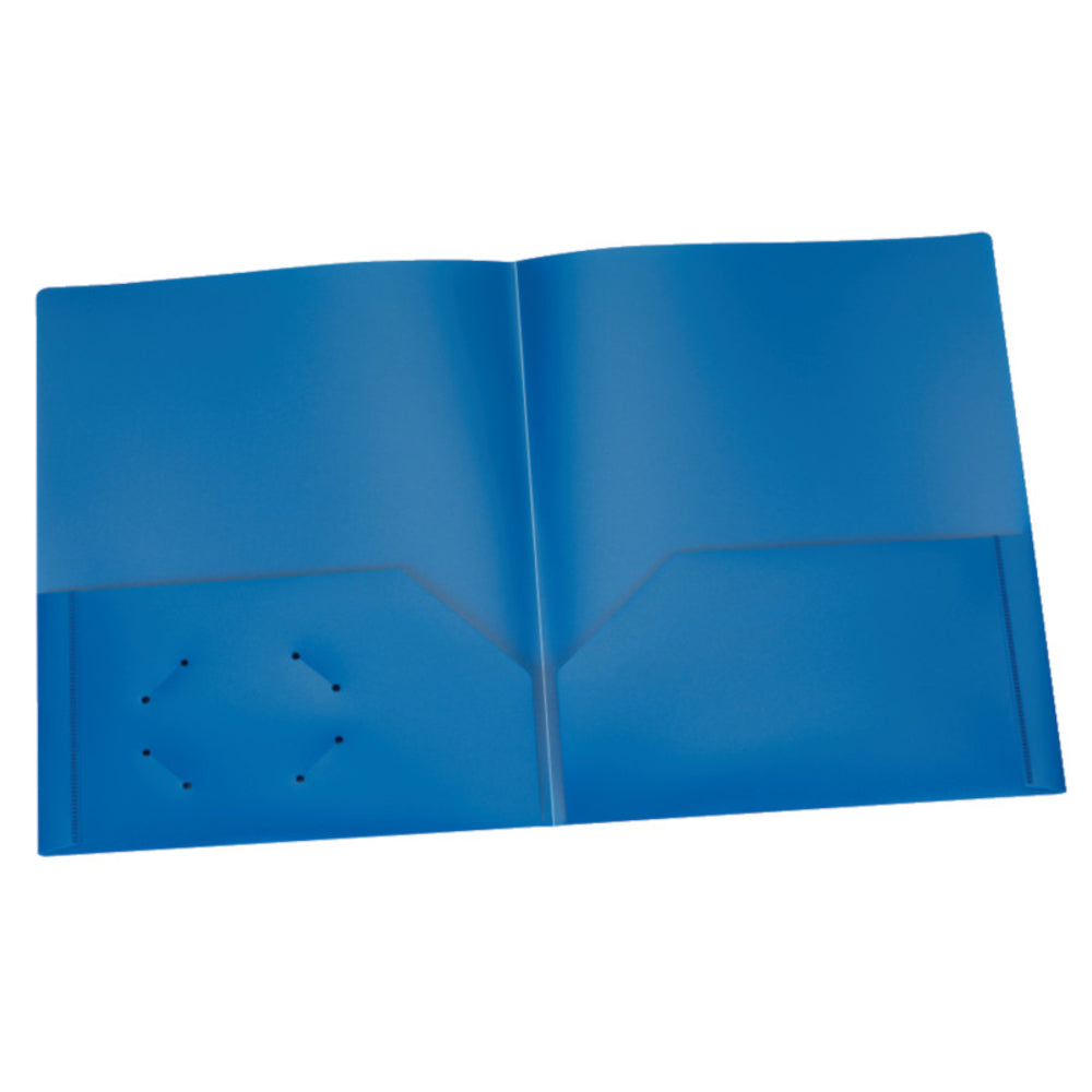 Tops ESS76019 Poly 2-Pocket Portfolio Blue - Pack of 25 Image 1