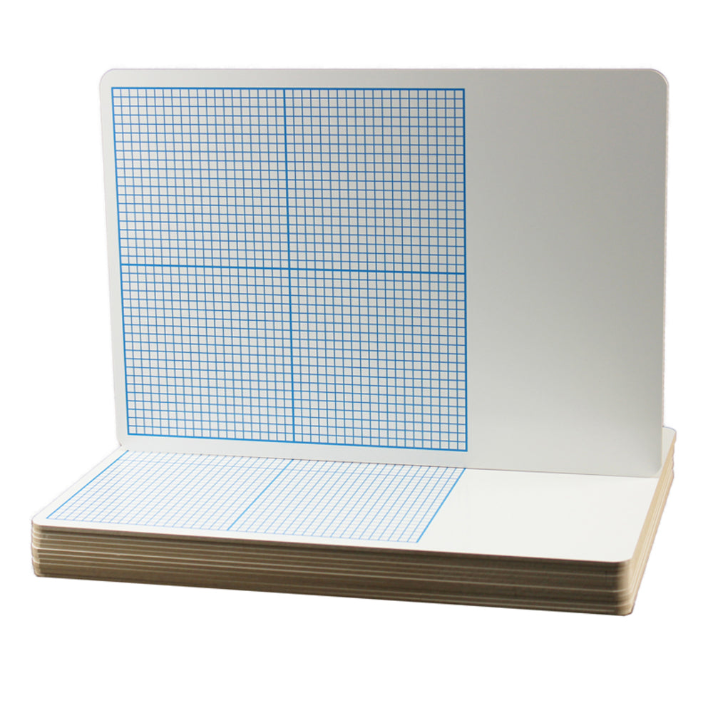 FLIPSIDE FLP11261 1/4" Graph Dry Erase Board 11" X 16" Pack Of 12 Image 1