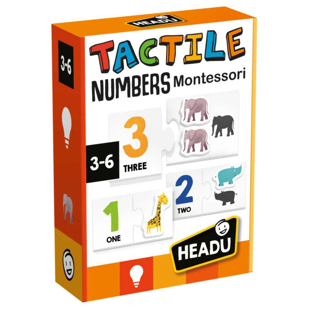 Headu HDUMU57571 Tactile Numbers Montessori Puzzles - Interactive Learning Game Image 1