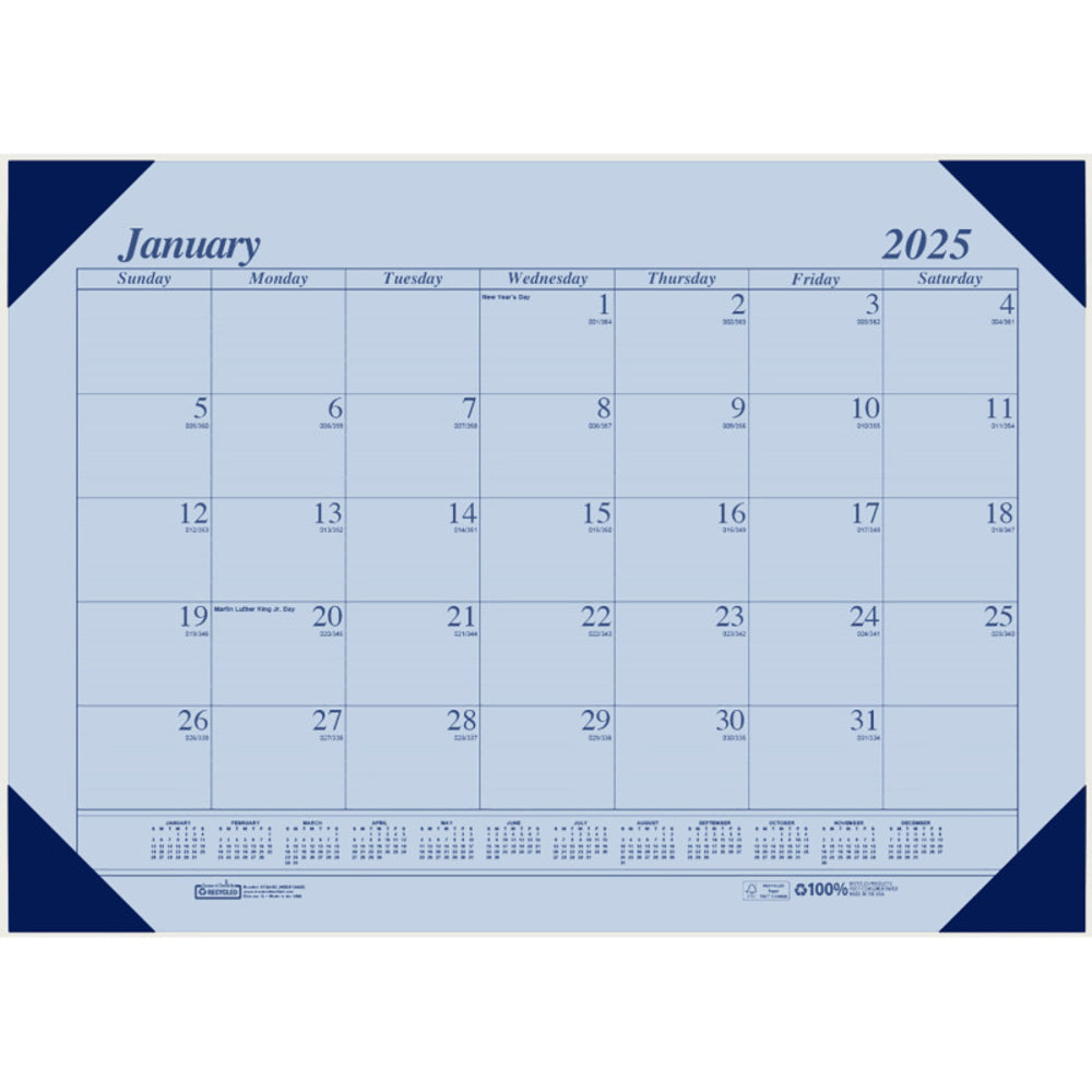 Ecotones Desk Pad Calendar 18.5 X 13 Orchid Cordova Sheets Image 1
