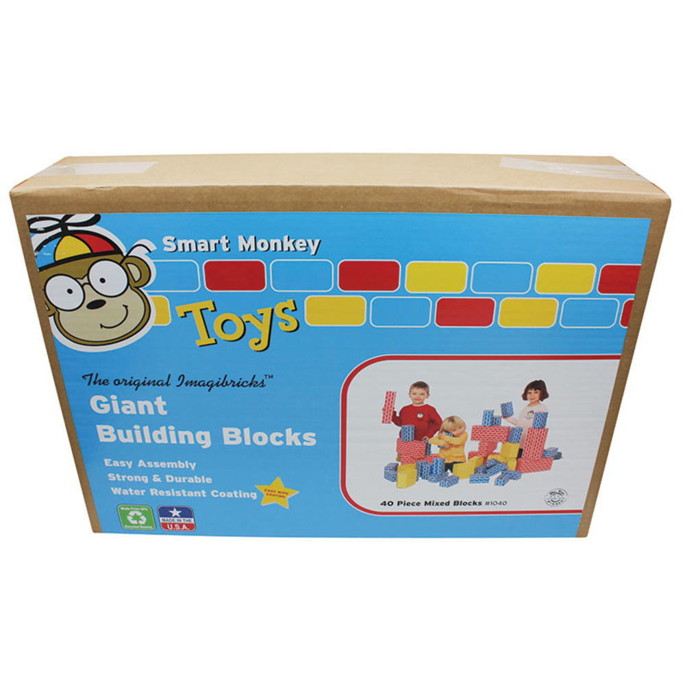 Smart Monkey IMA1040 Imagibricks 40pc Giant Building Block Set Image 1