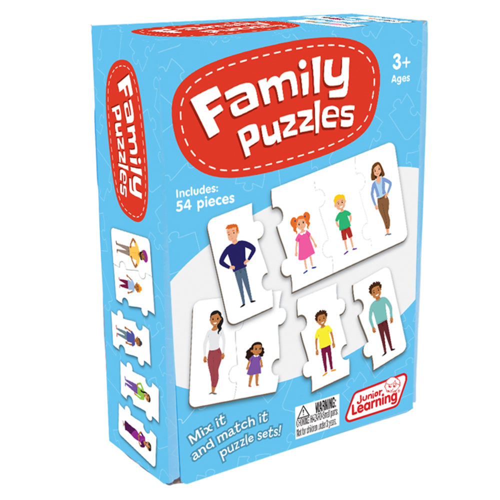 Junior Learning JRL246 Family Puzzles - Teach Diversity, Inclusion, and Family Structures Image 1