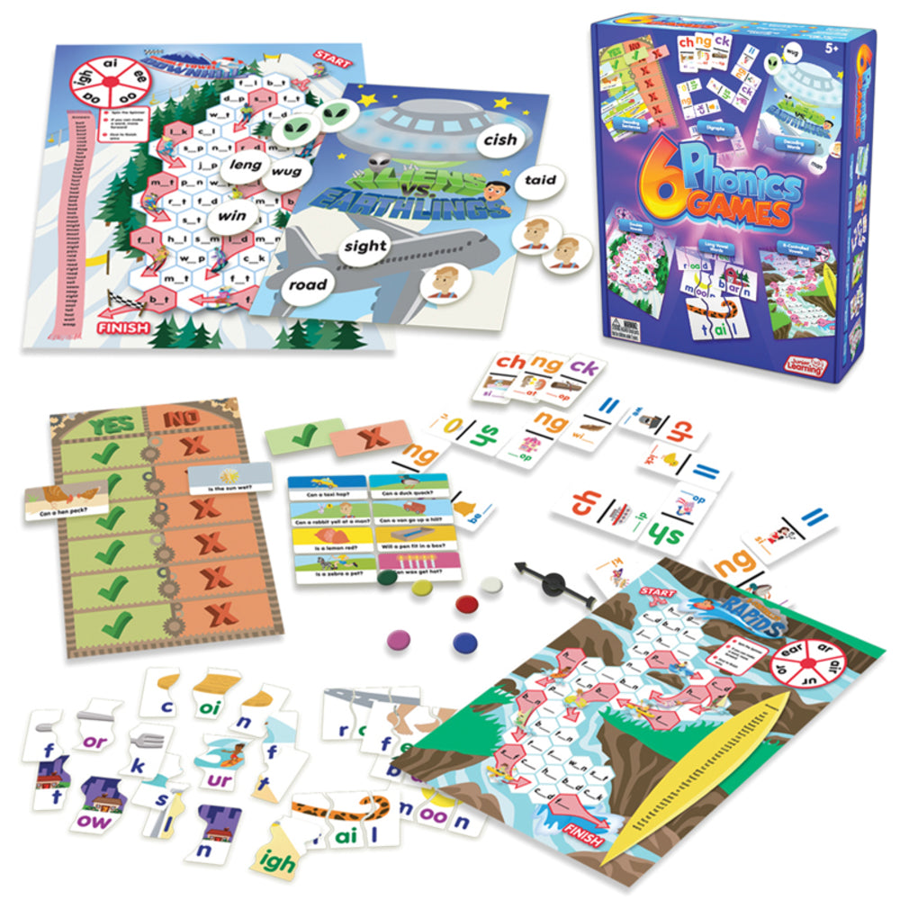 JUNIOR LEARNING JRL401 6 Phonics Games Image 1