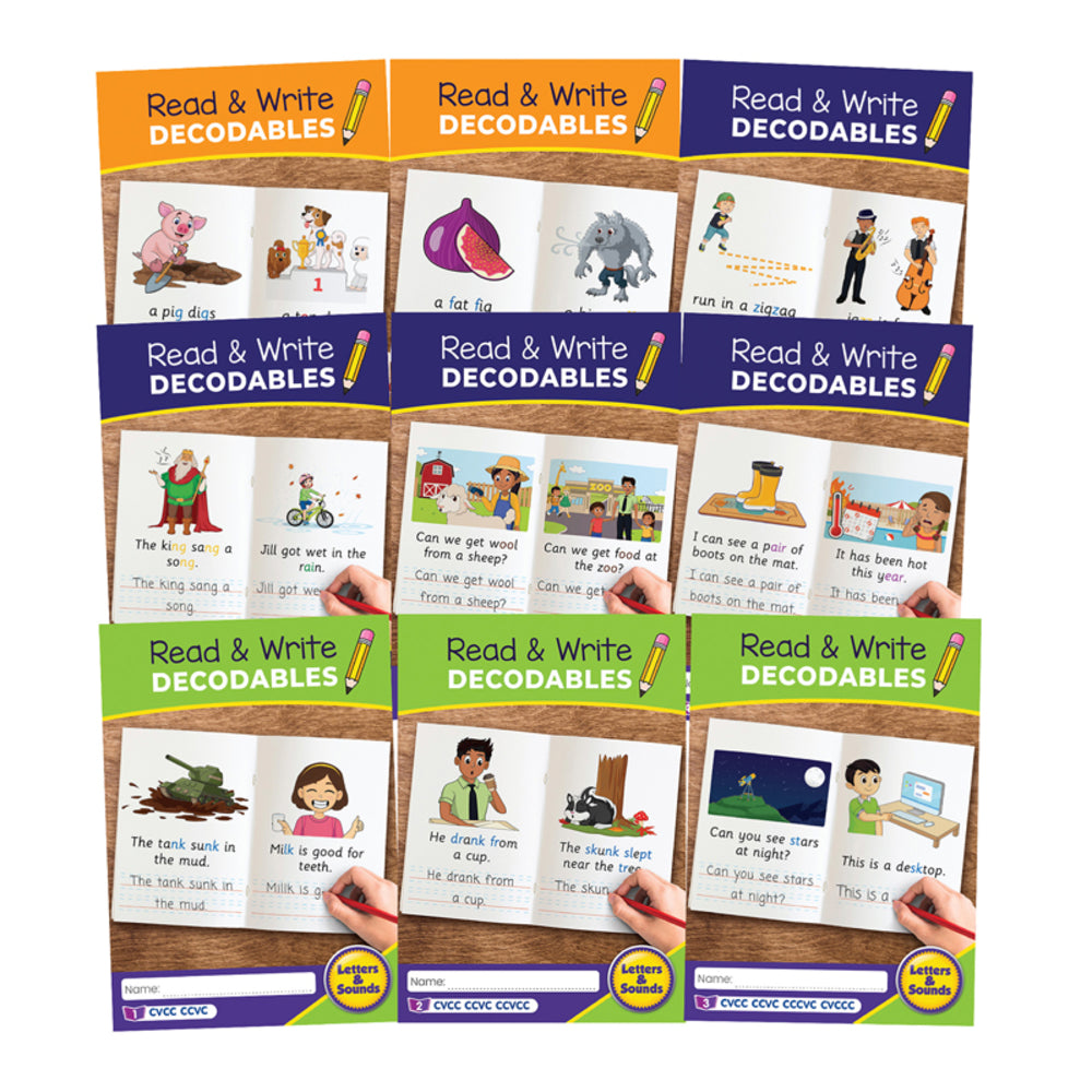 JUNIOR LEARNING JRL690 Read And Write Decodables Set A Image 1