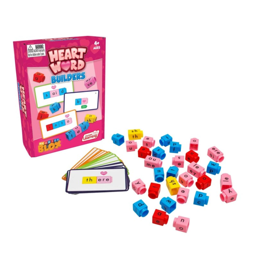 Junior Learning JRL740 Word Builders Set - Heart Theme Image 1