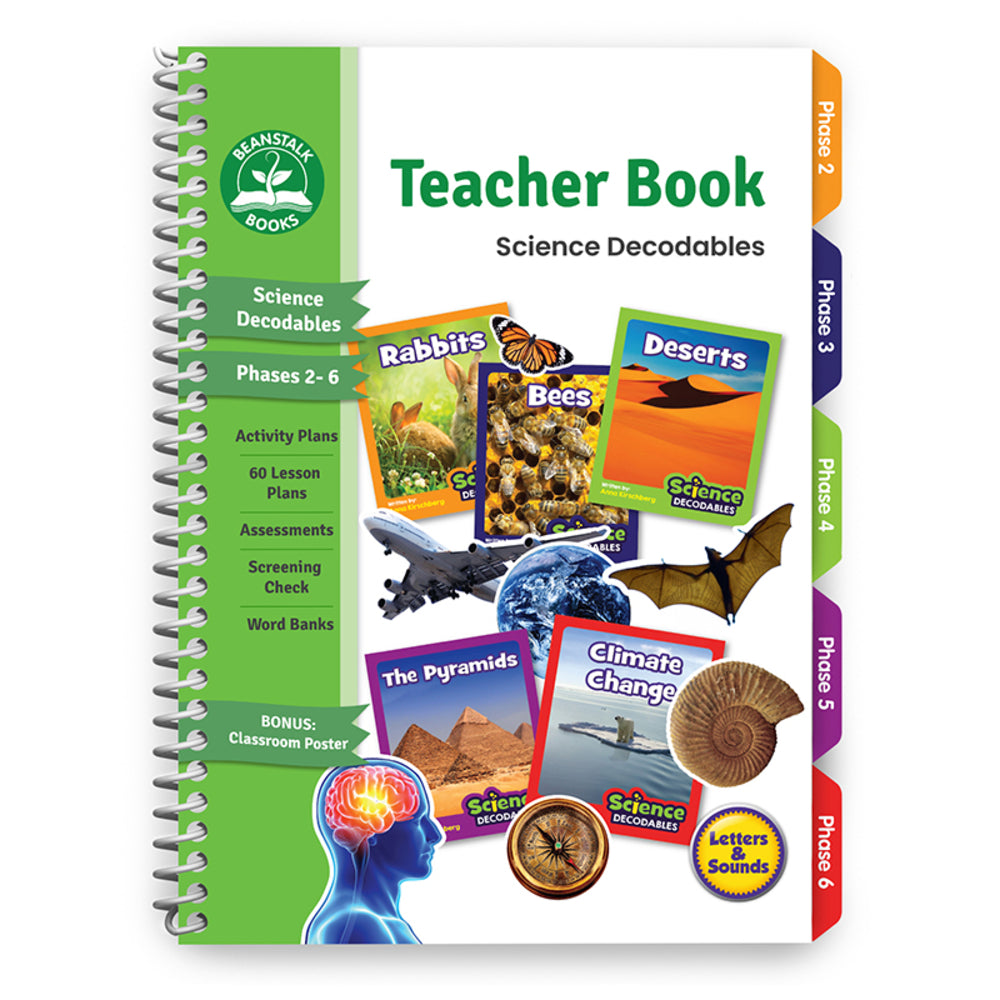 Junior Learning JRLBB134 Science Teacher Book - Letters & Sounds Phonics Program, Lesson Plans, Activity Pages Image 1