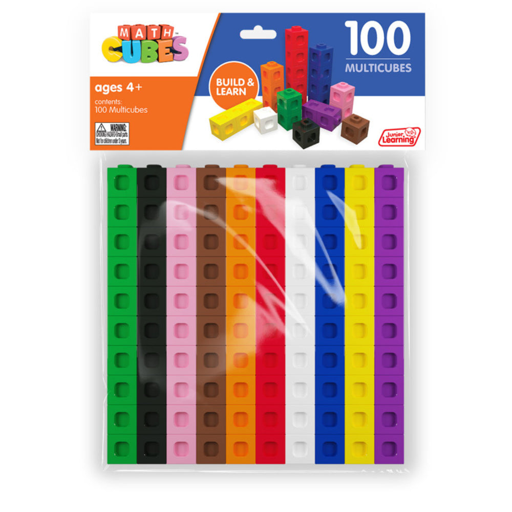 Junior Learning JRLMC114 Multicubes 100 Set - 10 Colors Image 1