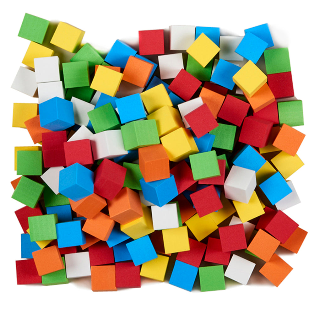 Koplow Games Inc. KOP18922 Foam Blank Dice 16mm Assorted Color 200-Pack Image 1