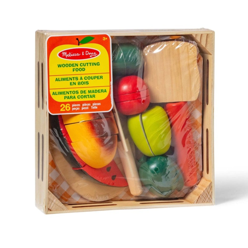Melissa and Doug LCI51028 Cutting Food Wooden Play Set Image 1