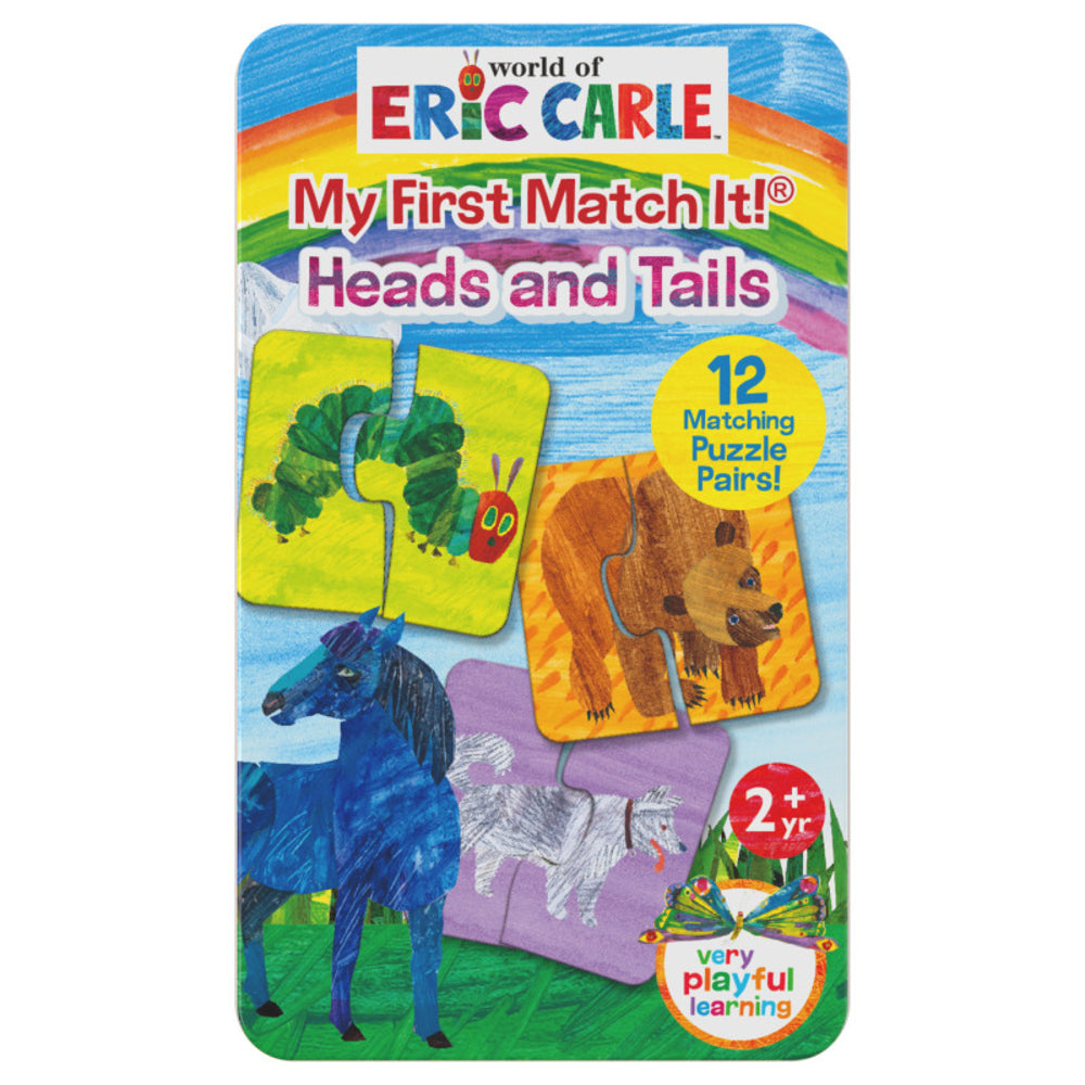 university LJI121023 World Of Eric Carle My First Match It! Tin - Head & Tails Image 1