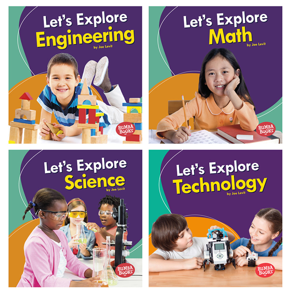 Lerner Publications LPB1541544943 STEM Book Set - A First Look at STEM (Set of 4) Image 1